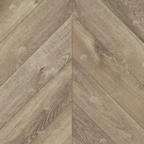 ПВХ-плитка Alpine Floor Дуб Натуральный Отбеленный коллекция Chevron Alpine LVT ECO 20-3