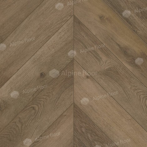 Каменный ламинат SPC Alpine Floor Chevron Alpine ECO 18-4 Дуб Насыщенный