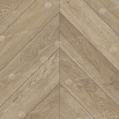 Каменный ламинат SPC Alpine Floor Chevron Alpine ECO 18-2 Дуб Ваниль Селект