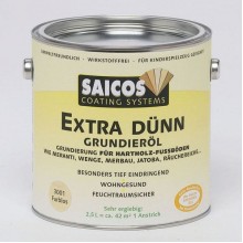 Грунтовка на основе масла Saicos Extra Dunn Grundierol для твердых и экзотических пород 3001 бесцветный 125 мл