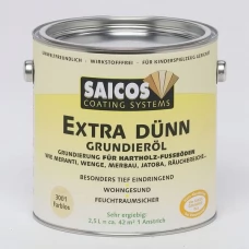 Грунтовка на основе масла Saicos Extra Dunn Grundierol для твердых и экзотических пород 3001 бесцветный 125 мл