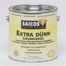 Грунтовка на основе масла Saicos Extra Dunn Grundierol для твердых и экзотических пород 3001 бесцветный 2500 мл