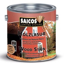 Защитная цветная лазурь Saicos Holzlasur с антисептиком на основе натуральных масел 0071 скалистый серый 750 мл