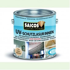 Защитная лазурь с УФ-фильтром Saicos UV-Schutzlasur Innen для внутренних работ 7701 бесцветный шелковисто-матовый 125 мл