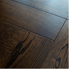 Инженерная доска Damy Floor Дуб Каштановый коллекция Luxury Английская Ёлка Рустик 600 х 120 х 15 мм