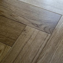 Инженерная доска Damy Floor Дуб Натуральный коллекция Luxury Английская Ёлка Рустик 600 х 120 х 15 мм