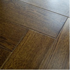 Инженерная доска Damy Floor Дуб Ореховый коллекция Luxury Английская Ёлка Рустик 600 х 120 х 15 мм