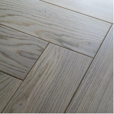 Инженерная доска Damy Floor Дуб Ванильный коллекция Luxury Английская Ёлка Рустик 600 х 120 х 15 мм