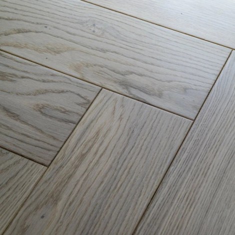 Инженерная доска Damy Floor Дуб Ванильный коллекция Luxury Английская Ёлка Евростандарт 600 х 90 х 15 мм