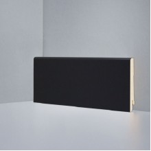 Плинтус Deartio Черный МДФ коллекция Белый и цветной U 101-80