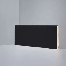 Плинтус Deartio Черный МДФ коллекция Белый и цветной U 101-80