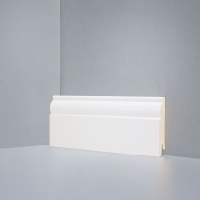 Плинтус Deartio Кремовый МДФ коллекция Белый и цветной U 104-80 9010