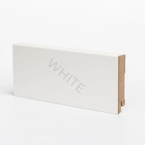 Плинтус МДФ DeARTIO Эконом белый W 06-80