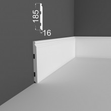 Плинтус МДФ DeARTIO под покраску Р19.185.16