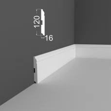 Плинтус МДФ DeARTIO под покраску Р4.120.16