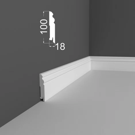 Плинтус МДФ DeARTIO под покраску Р5.100.18