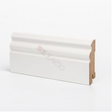 Плинтус Deartio Белый МДФ коллекция Белый и цветной U 105-80 18 мм