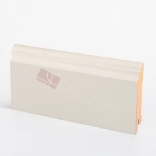 Плинтус Deartio Кремовый МДФ коллекция Белый и цветной U 126-80 9010