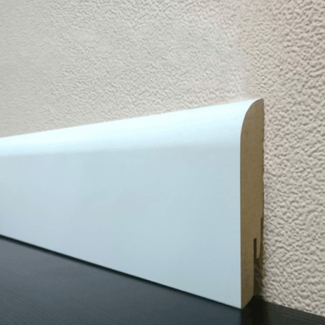 Плинтус DL Profiles Linea Pregio White 75 MDF 75 x 16 мм