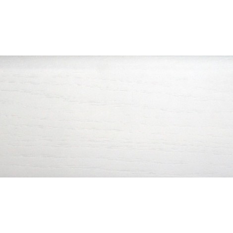 Плинтус деревянный DL Profiles 580 Дуб Белая Эмаль 60мм 2.4м