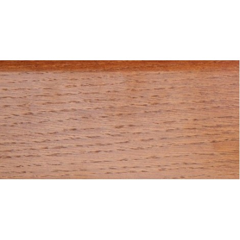Плинтус деревянный DL Profiles 010 Дуб Карамель 60мм 2.4м