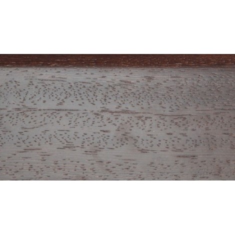 Плинтус деревянный DL Profiles 008 Венге Натур Светлый 75мм 2.4м