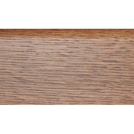 Плинтус деревянный DL Profiles G1 Ясень Термо Темный 75мм 2.4м