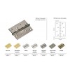 Петля стальная универсальная с 4-мя подшипниками Morelli MS 100X70X2.5-4BB PC