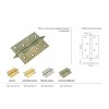 Петля стальная универсальная с короной Morelli MS 100X70X2.5-U SN