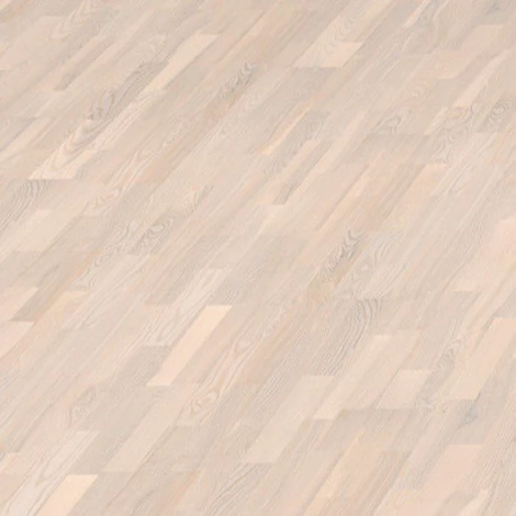 Паркетная доска Haro Ясень нордик Кантри жемчужно-белый коллекция 3-полосная 4000 Series Top connect 525126