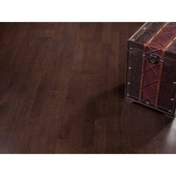 Паркетная доска Karelia коллекция Трехполосная Дуб dark chocolate