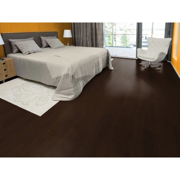 Паркетная доска Karelia коллекция Трехполосная Дуб dark chocolate