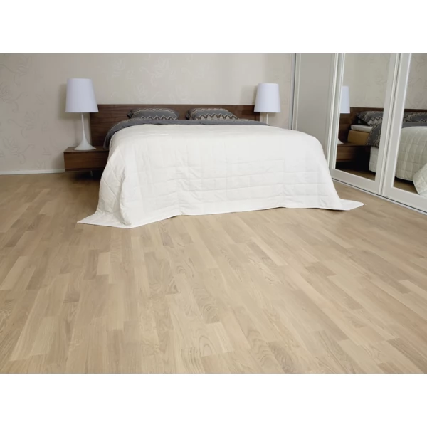 Паркетная доска Karelia Oak Select Vanilla matt 3s коллекция Dawn 3011068164001111 замок 2G / 5G 2266 x 188 мм