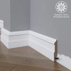 Плинтус МДФ Madest Decor 26-100-16 белая базовая эмаль w2610016