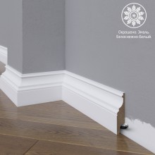 Плинтус МДФ Madest Decor 27-100-18 белая базовая эмаль w2710018