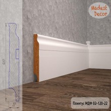 Плинтус Madest Decor 02-120-22 белая базовая эмаль w0212022