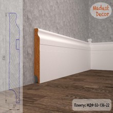 Плинтус Madest Decor 02-136-22 грунт под покраску pr0213622