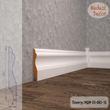Плинтус Madest Decor 03-083-16 белая базовая эмаль w0308316