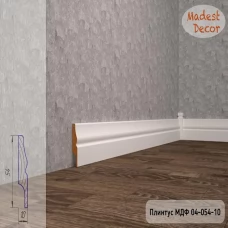 Плинтус Madest Decor 04-054-10 грунт под покраску pr0405410