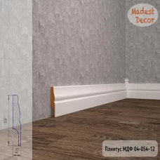 Плинтус Madest Decor 04-054-12 грунт под покраску pr0405412