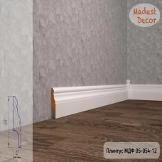 Плинтус Madest Decor 05-054-12 грунт под покраску pr0505412
