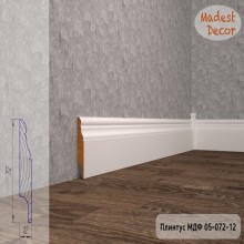 Плинтус Madest Decor 05-072-12 белая базовая эмаль w0507212