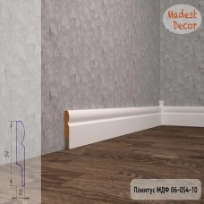 Плинтус Madest Decor 06-054-10 грунт под покраску pr0605410