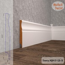 Плинтус Madest Decor 07-120-18 грунт под покраску pr0712018