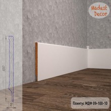 Плинтус Madest Decor 09-100-10 грунт под покраску pr0910010