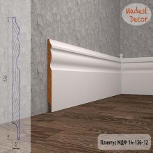 Плинтус Madest Decor 14-136-12 грунт под покраску pr1413612
