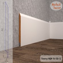 Плинтус Madest Decor 16-150-12 белая базовая эмаль w1615012