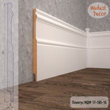 Плинтус Madest Decor 17-185-16 белая базовая эмаль w1718516