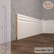 Плинтус Madest Decor 21-136-10 белая базовая эмаль w2113610