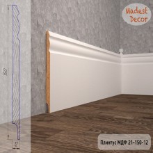 Плинтус Madest Decor 21-150-12 белая базовая эмаль w2115012